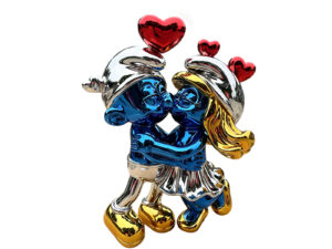 Large Smurf Fiberglass Sculpture Collection
