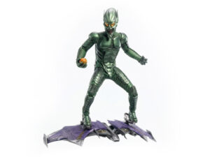 1:1 Life-Size Green Goblin Metallic Sculpture with Glider Base (1.8m)