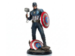 Life-Size Captain America Statue – Museum-Grade Marvel Superhero Figurine | Indoor/Outdoor Display | Avengers Endgame Collectible