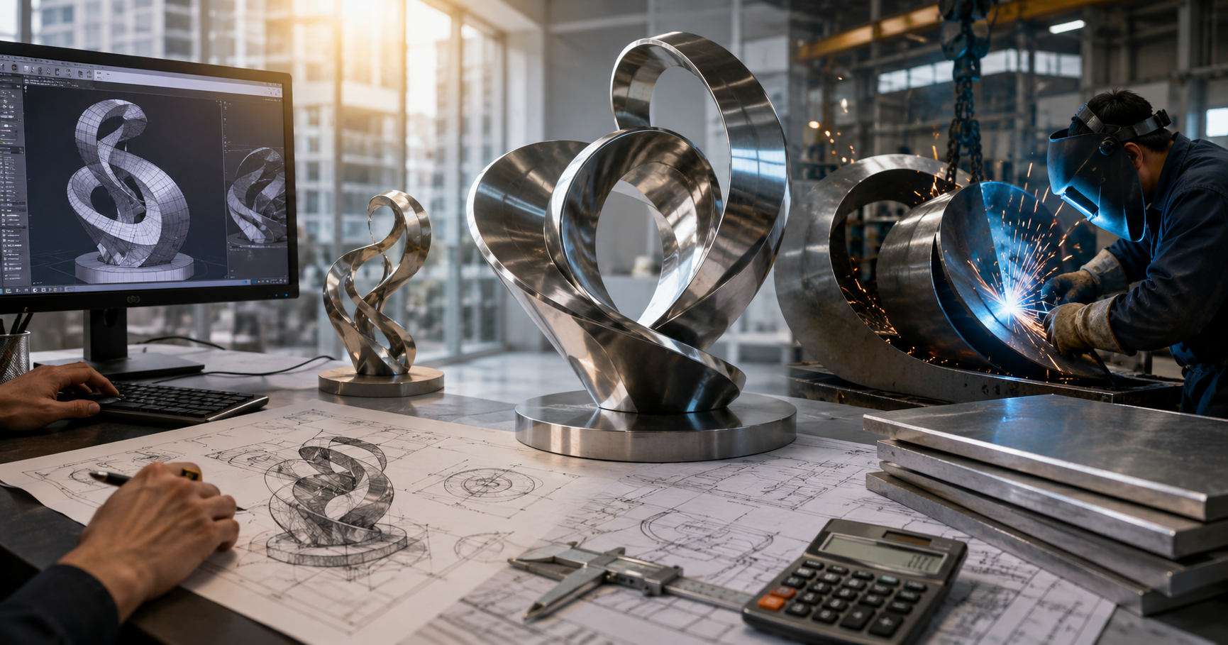 Custom Metal Sculpture Fabrication Understanding Design, Engineering, and Production Costs