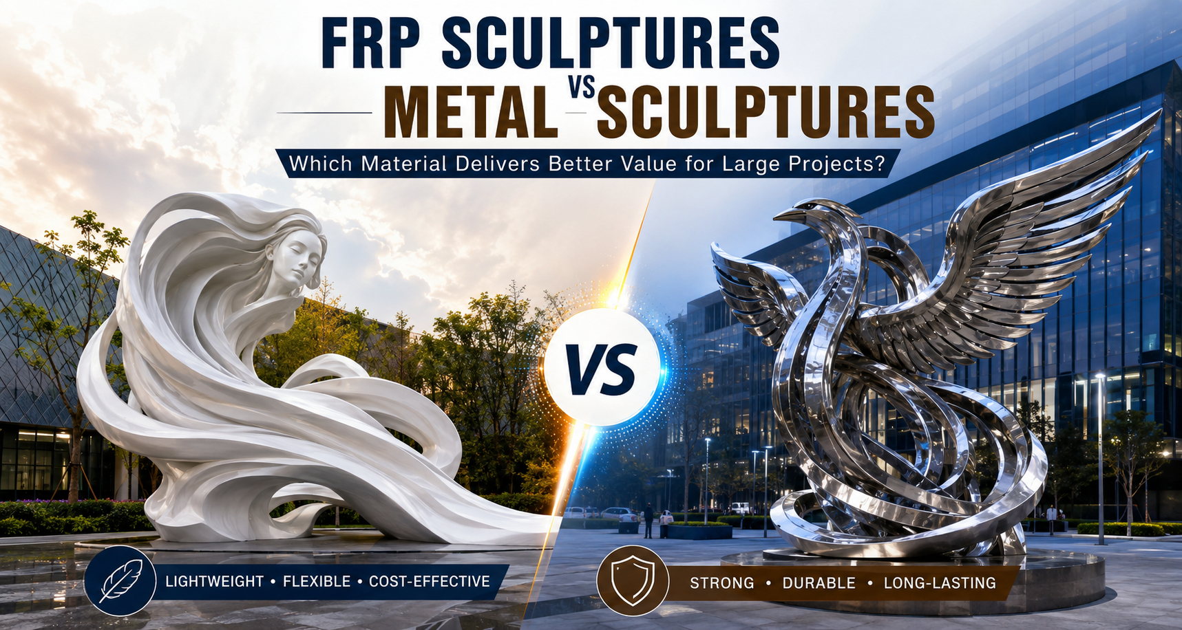 FRP Sculptures vs Metal Sculptures Which Material Delivers Better Value for Large Projects