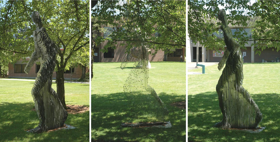 Abstract Sculpture Look Different From Every Angle