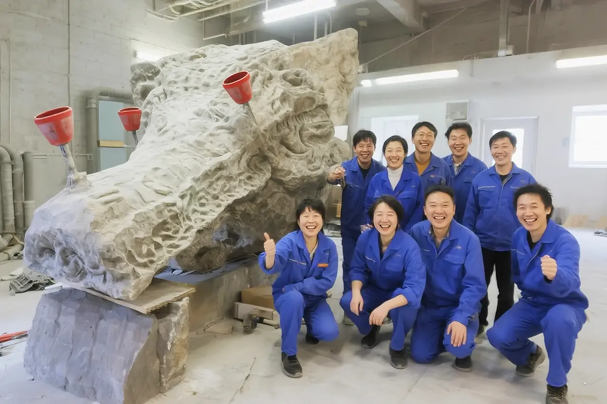 Pegasus molding team on the production floor.