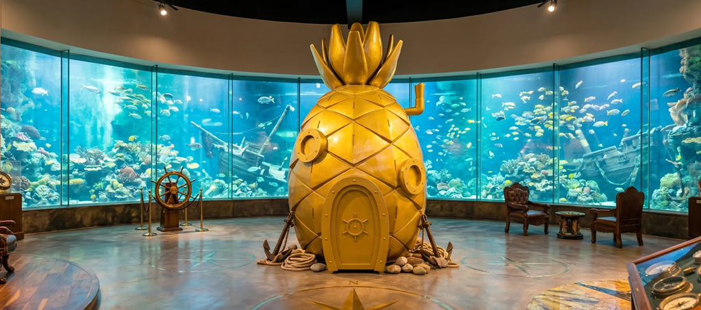 The Golden Secret Realm, a large-scale FRP sculpture listed for the National Children's Museum / Wonder Art Center in Beijing. Source: Pegasus project portfolio.
